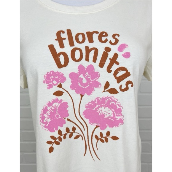 NWT Style & Co Flores Bonitas Floral Graphic Short Sleeve T Shirt Size Small - Picture 2 of 7